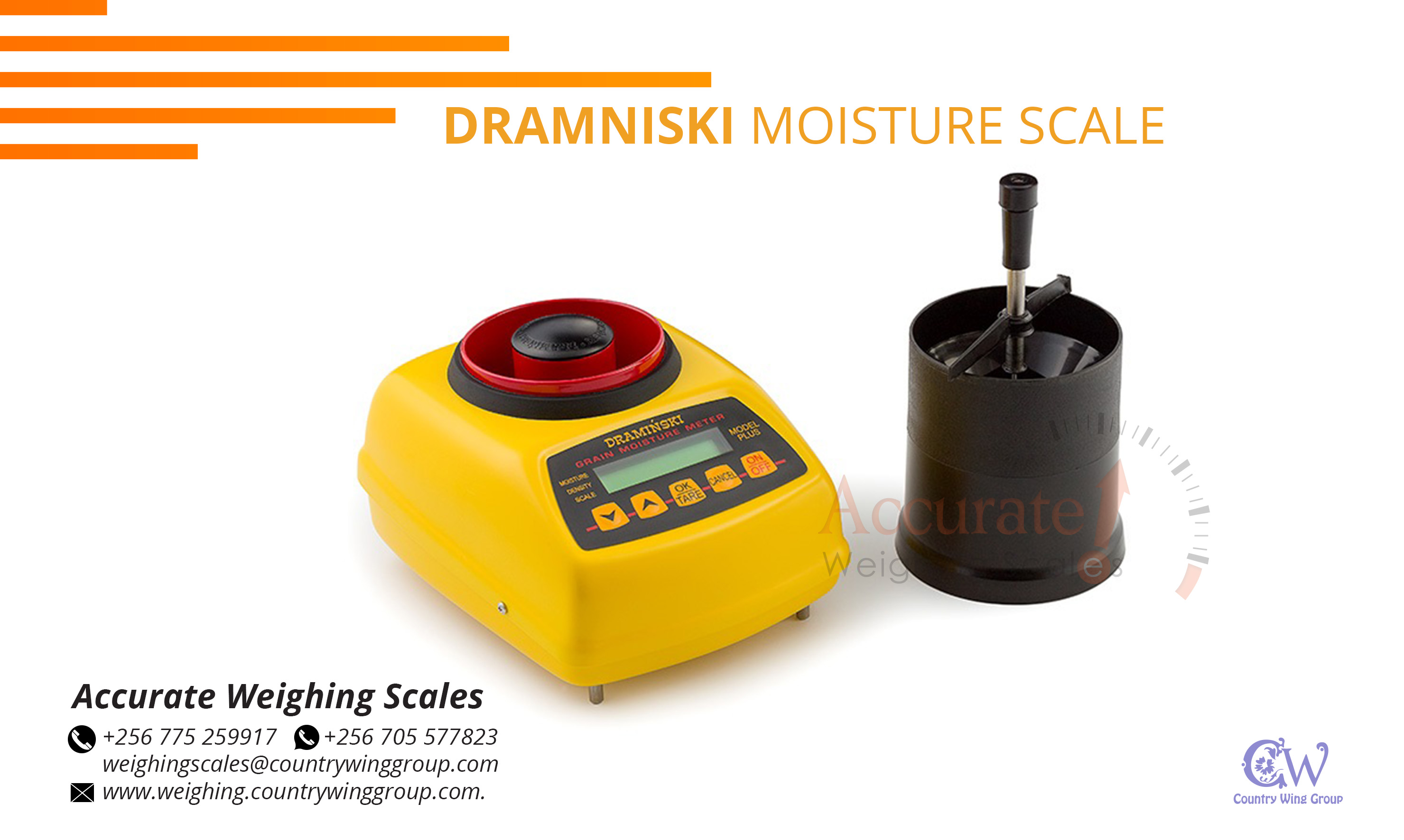 What is the cost of a portable moisture meter for dry grains in Kampala Uganda?