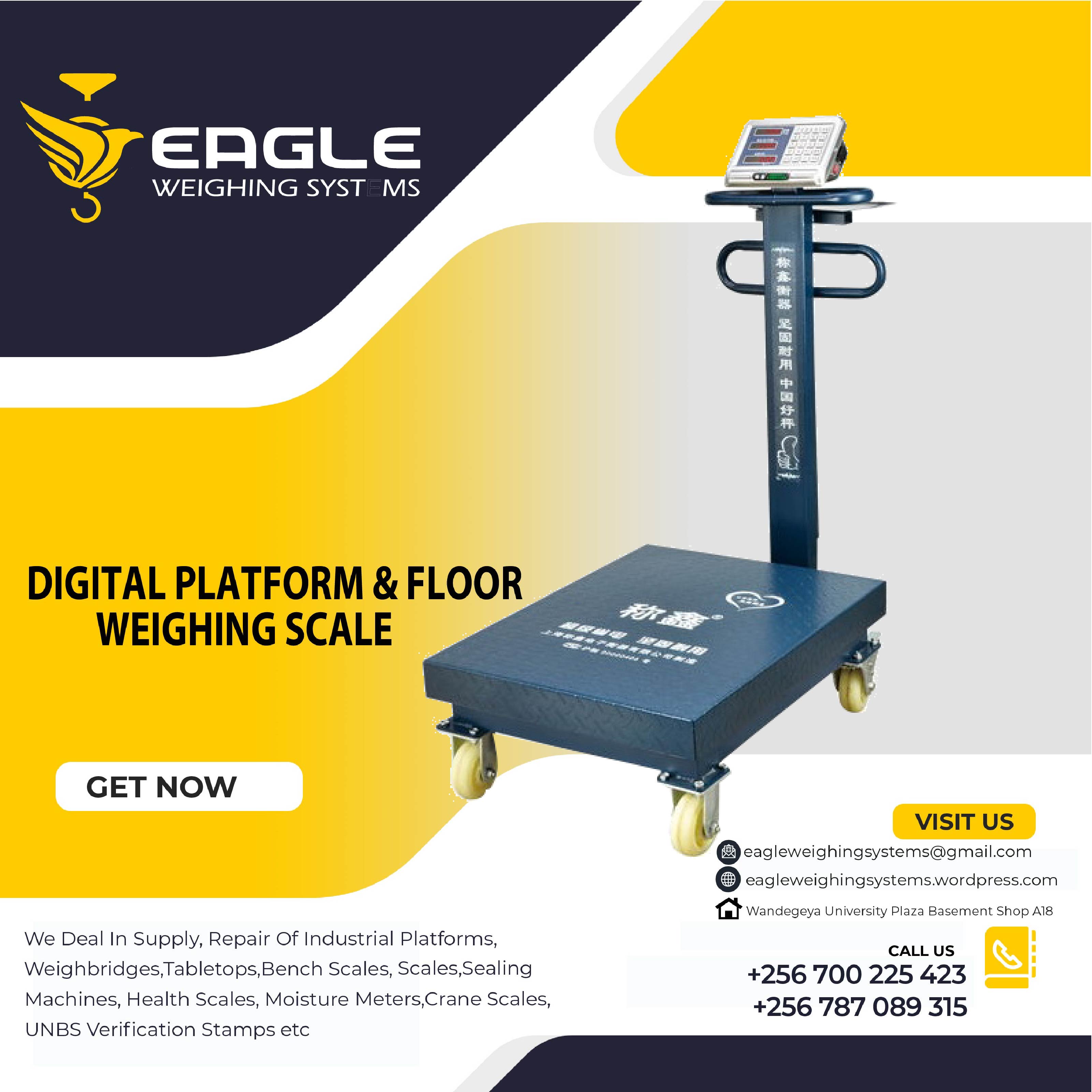 300KG Electronic Digital Industrial Platforms in Kampala