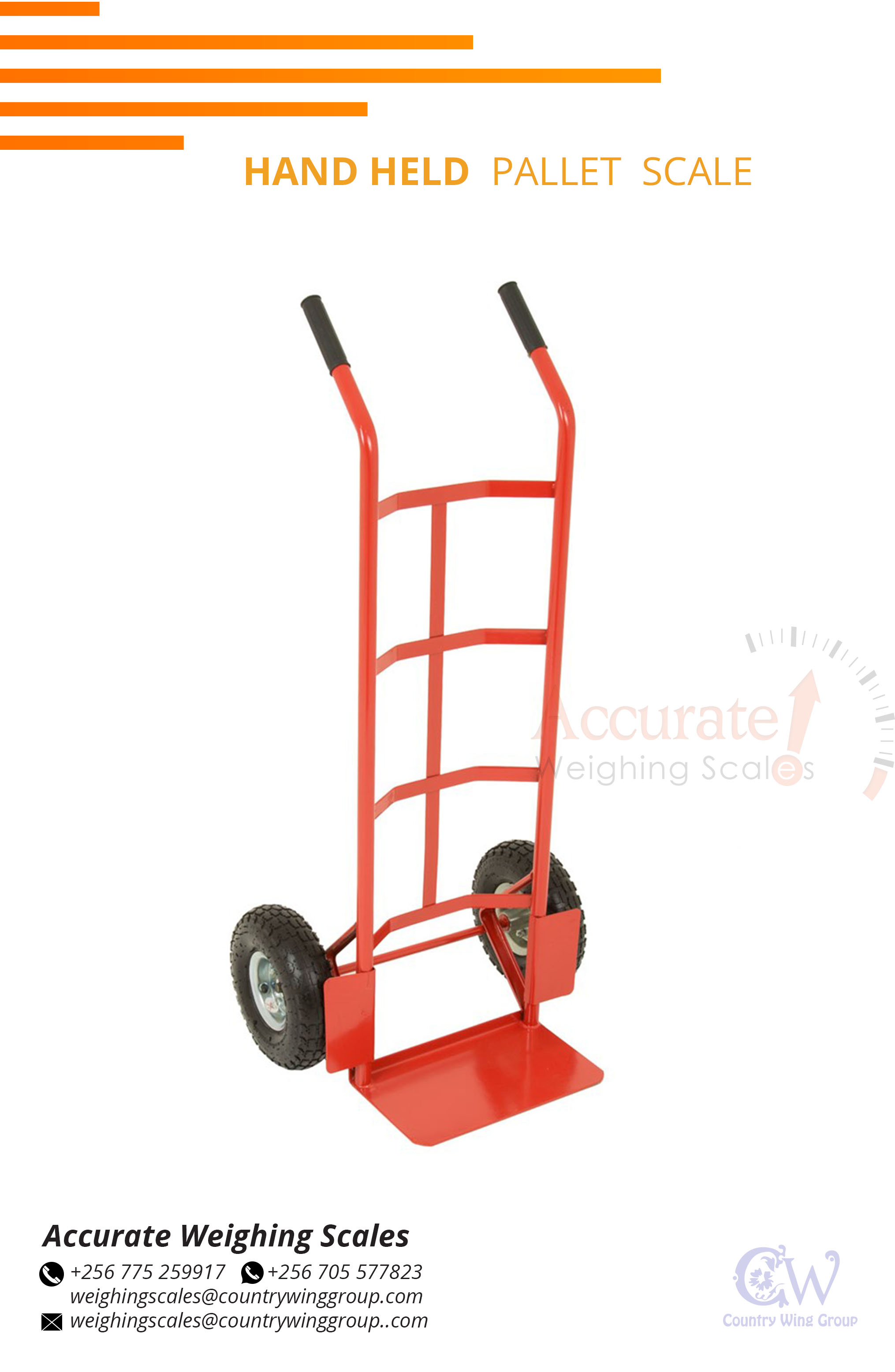 Who is the supplier of Hand held pallet weighing trolleys in Kampala Uganda?