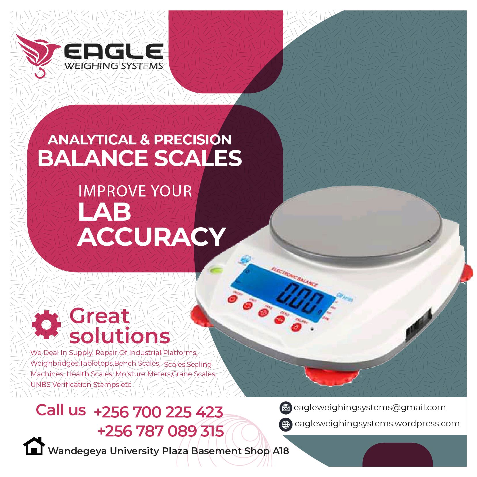 Calibrated Laboratory analytical table balances in Kampala Uganda