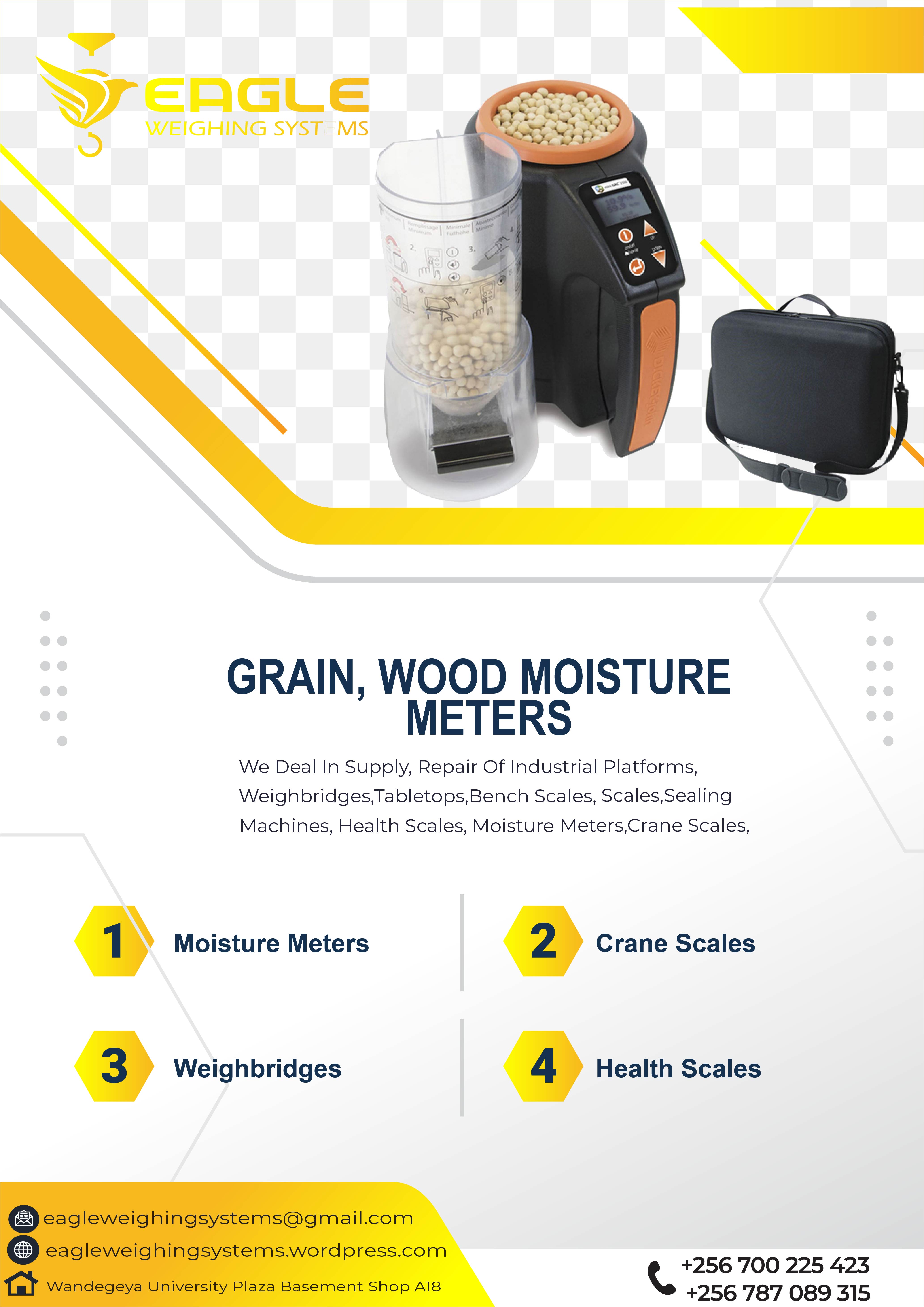 Moisture meters for maize, beans coffee shop in Uganda